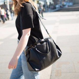 Madewell Kensington Black Satchel Bag NWOT